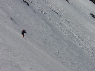 La Cris molto decisa sul ripido.