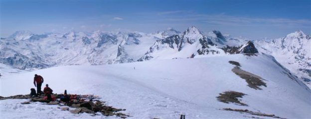 Dalla vetta del Truc Blanc in direzione della Val di Rhémes