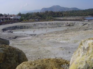 la vasca dei fanghi caldi
