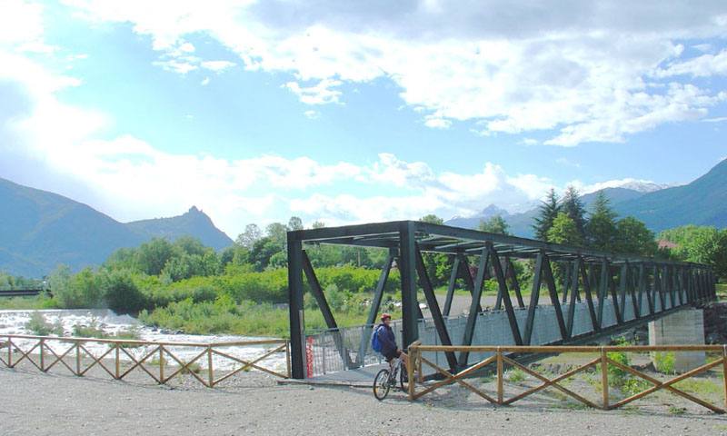 Il nuovo ponte sulla Dora