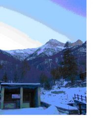 Valle Varaita - Fontana della borgata Chiesa di Bellino, Sorgente di non grande portata con acqua di buonissima qualità (nitrati 2,6 mgl) mediamente ricca di sali, durezza 11 °F