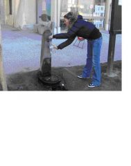 Valle Stura - Fontana della piazza di Demonte, Buona (nitrati 4,2 mgl),  ricca di Sali di calcio, durezza  14 °F