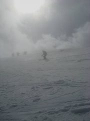 prime curve sotto la cima, con una schiarita (si fa x dire..)