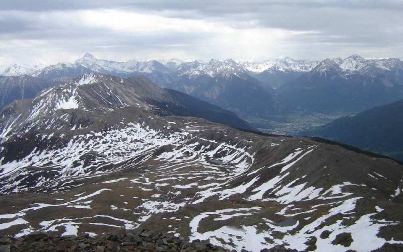 vista dalla vetta su Briancon