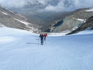 Risalendo gli ampii pendii