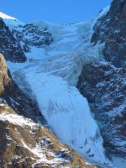 L'Hochferner dal bivacco Messner, la cima è a sx