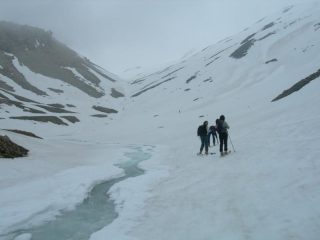 Il lungo valloncello sopra al canale