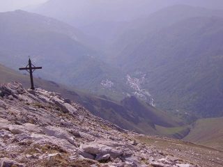dalla croce dell'anticima raboui verso crissolo