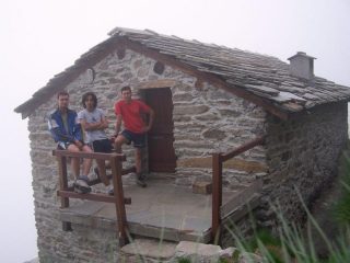 Al rifugio Fornetto coi soci Marco e Danilo