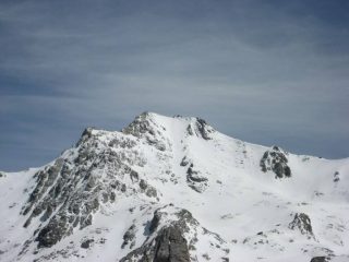 il canalone che parte dalla punta