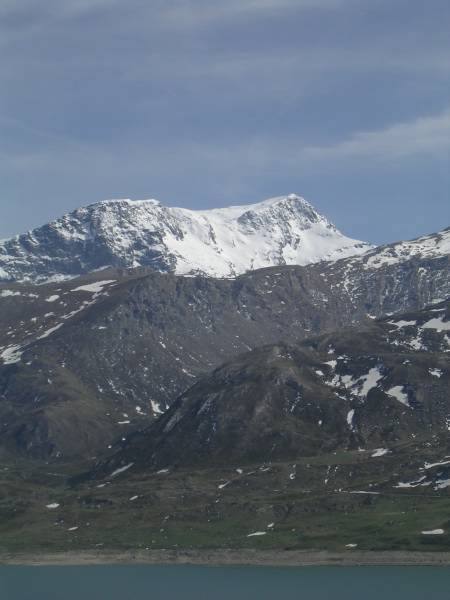 Versante Nord-Ovest del Giusalet dal Lago del Moncenisio