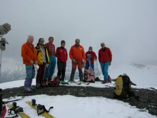 il gruppo in vetta