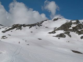la discesa verso il lac Fenetre