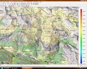 Tracciato Gps su cartina del grande Giolitti