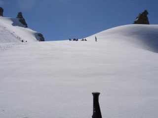 sulla schiena d'asino sotto il pendio finale