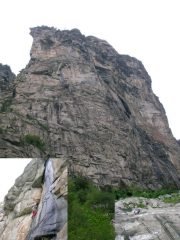 la parete e due momenti sulla via...