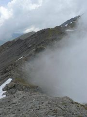 L'inizio della cresta dal colle dell'Arcano