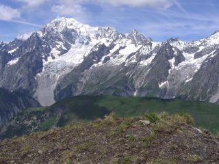 Panorama sul Monte Bianco.