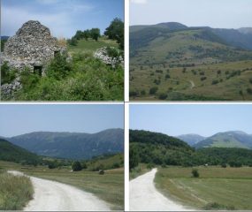 I Tholos;verso Pianagrande e BlockHaus;verso il Morrone;verso M.Rapina e Pescofalcone