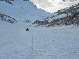 L'inizio del canale finale (circa 3200 m)