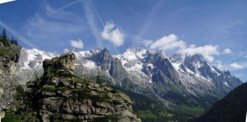 Vista panoramica sul Bianco dalla cima