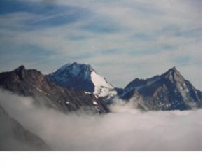 La Weissmies e il Pizzo d'Andolla..dalla p.di Saas