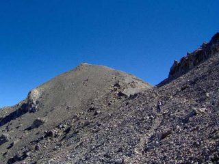 La vetta sul pendio finale