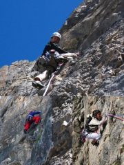 Marmu, il e Paolo durante la salita