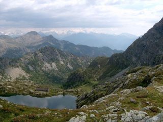 Il lago Vercoche , visto dall'alto