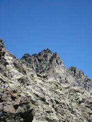 la vetta dal colle delle Traversette