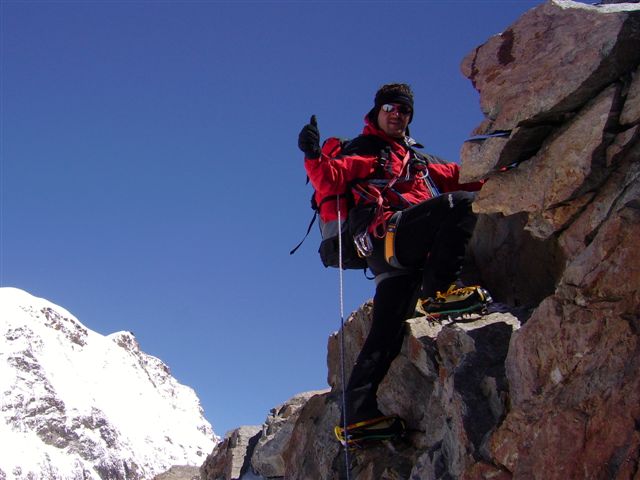 la rocciosa vetta della Punta Giordani