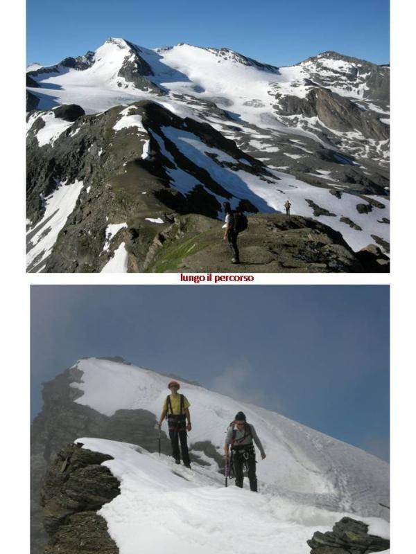 un paio di immagini che documentano il percorso di salita