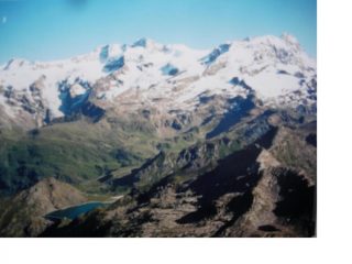Il lago Gabiet e il M.Rosa dalla Ciampono..