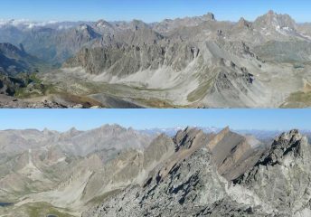 Vista verso Ovest (in alto) e Nord (in basso)