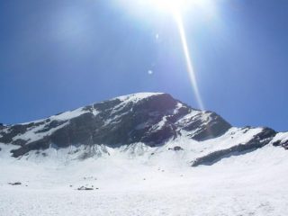 La Tersiva con sulla dx la via di salita e a sx la via di discesa