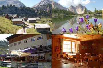 vedute della tappa; rif la varella ed il suo arredo interno