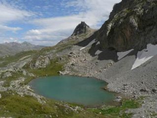 lago lungo l'itinerario
