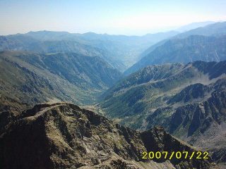 la valle stura dalla vetta