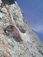 Paolo sale alla fine del diedro