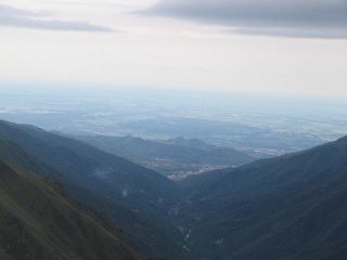la valle cervo vista dalla parete della madonnina