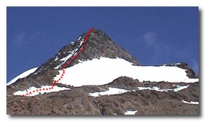 Weissmies - Percorso di salita