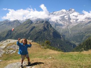 Conquistata la sua prima vetta montana!