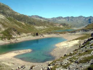 Lac Grand Ban e Lac Rond visti dal Col des Rochilles
