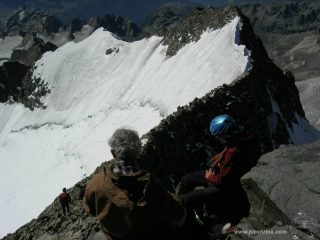 ..dalla cima il primissimo tratto di discesa..foto m.conti