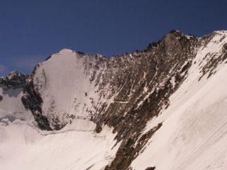 la nord della Lenzspitze e la cresta sino al Nadelhorn