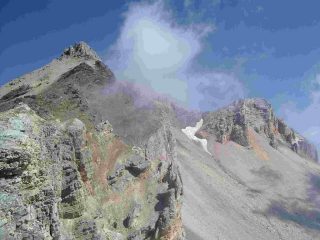 Il Vallonetto dalla cresta che scende verso il Colle dell'Argentera