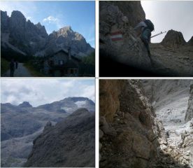 1)Cimon della Pala 2)Farangole lato Venegia 3)Altipiano delle Pale e Fradusta 4)Farangole lato altipiano