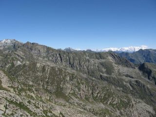 Panorama verso il gruppo del Rosa