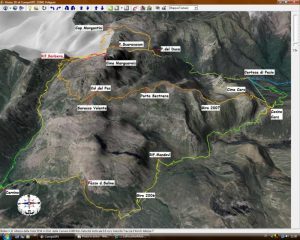 Traccia GPS su mappa 3D