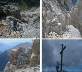1)Paolo all'intaglio 2)Torre di Pisa dall'alto )la porta del Latemar 4)C. Valbona